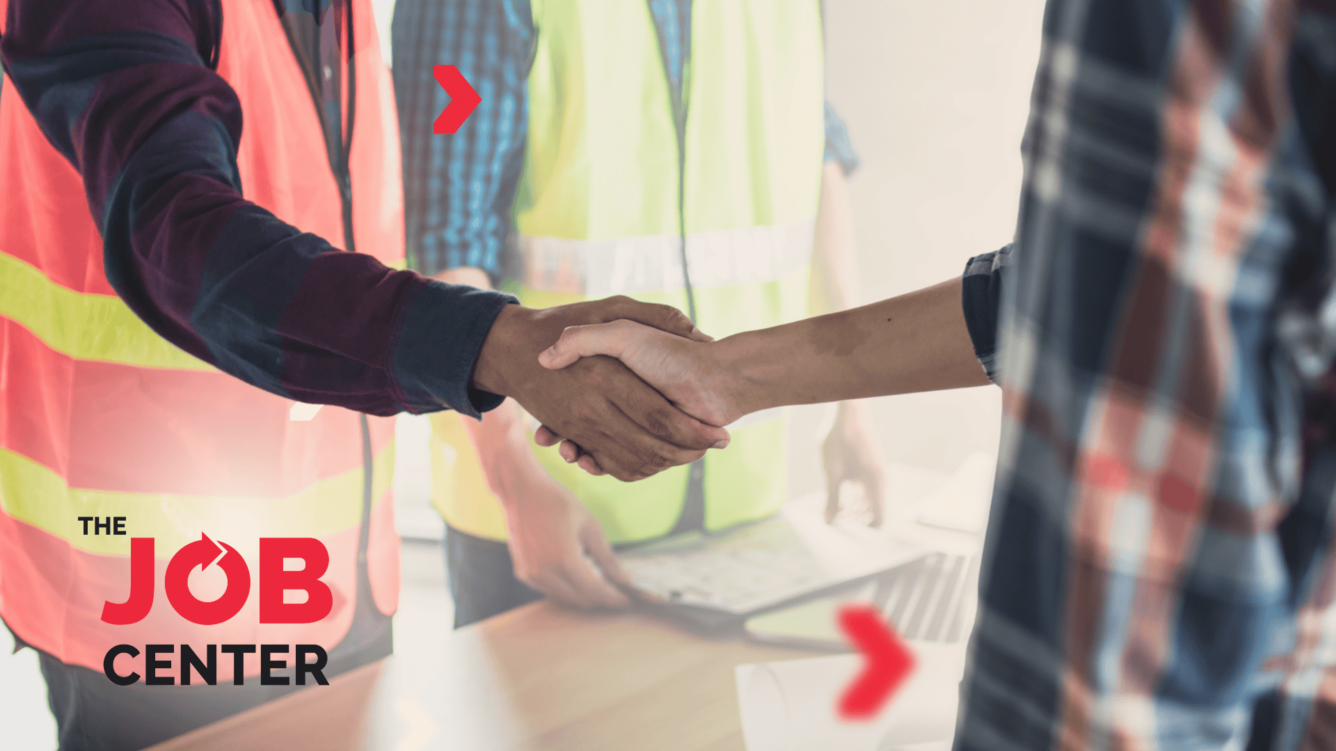 A seasonal hire shakes hands with an employer